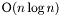 $\hbox{\rm O}(n\log n)$